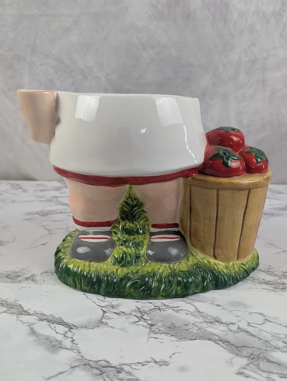 Vintage 2004 Campbell’s Kid Cookie Jar BASE ONLY No Lid Tomato Baskets